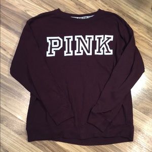 Pink Victoria secret maroon pullover